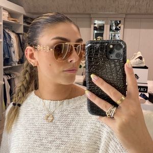 Versace rose gold sunglasses